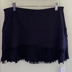 NEW Lucky in Love All Black Tennis Skirt